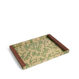 Exclusive - Fortuny Rectangular Tray - Laotze - Deep Jade + Gold
