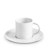 Neptune Espresso Cup + Saucer - White