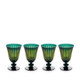 Prism Wine Glasses - Green (Set of 4)
