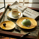 Exclusive - Fortuny Rectangular Tray - Laotze - Deep Jade + Gold
