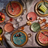 Fortuny Piumette Canape Plates (Set of 4)