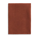 Brick Linen Sateen Napkins - Hand-Crafted Linen Woven Textile - Luxurious & Intricate Soft Sateen Napkins
