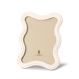 Ripple White Enamel Frame 5x7 - L'OBJET