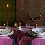 Haas Mojave Dinner Plate - White + Gold