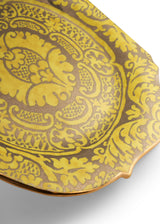 Fortuny Orsini Yellow Round Platter - Large