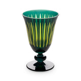 Prism Wine Glasses - Green (Set of 4)