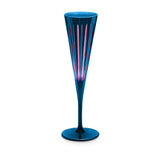 Prism Champagne Flutes - Blue (Set of 4)
