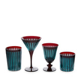 Prism Highball Glasses-Bordeaux (Set of 4)