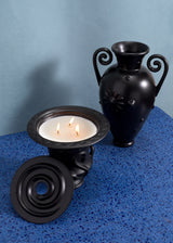 Pantheon Orpheus Amphora Vase - Black