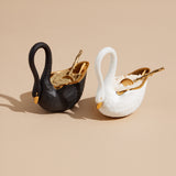 Swan Salt Cellar - Black