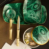 Malachite Rectangular Tray - Small