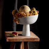 Terra Bowl on Stand - Medium - Stone