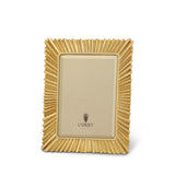 4x6-Inch Gold Ray Frame - Embellished with Intricate Craftsmanship & Adorned with 24K Gold Plating
