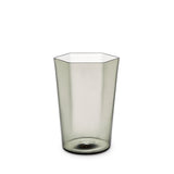 Hex Wine Glass in Smoke by L'OBJET - Hand-Crafted with Intricate Geometric Style - Versatile for Form and Function