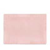 Pink Linen Sateen Placemats - Hand-Crafted Linen Woven Textile - Luxurious & Intricate Soft Sateen Placemats