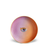 Purple and Orange Lito Plate - Features a Bold Eye Symbolizing Protection and Awareness - Lito Set Highlights Connection