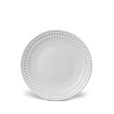 Perlée Dessert Plate in White - Timeless and Sophisticated Dinnerware Crafted from Limoges Porcelain and Infused with Detailed Craftsmanship