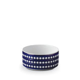 Small Perlée Deep Bowl in Bleu - Timeless and Sophisticated Dinnerware Crafted from Limoges Porcelain and Infused with Detailed Craftsmanship